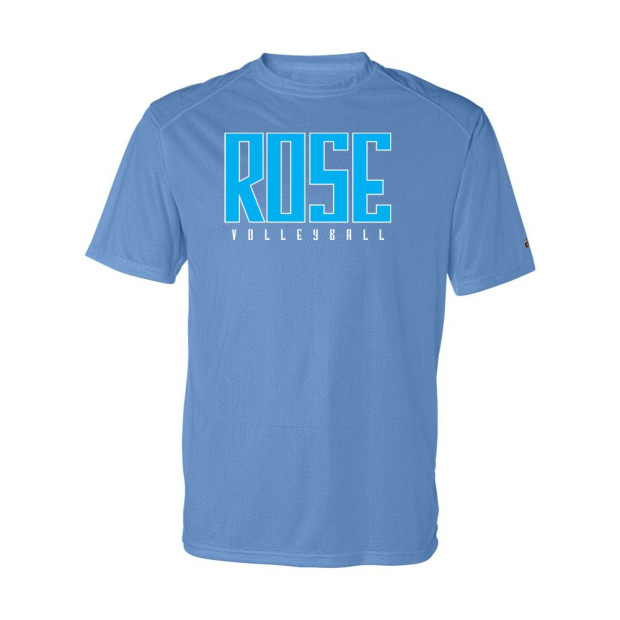 JH Rose Volleyball Short-Sleeve Performance Tee | Blue Rose | Multiple Colors JH Rose Volleyball Short-Sleeve Performance Tee | Blue Rose | Multiple Colors