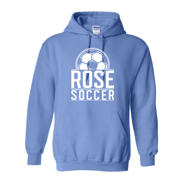 JH Rose Soccer Cotton Hooded Sweatshirt | Rose Arch Logo | Multiple Colors JH Rose Soccer Cotton Hooded Sweatshirt | Rose Arch Logo | Multiple Colors