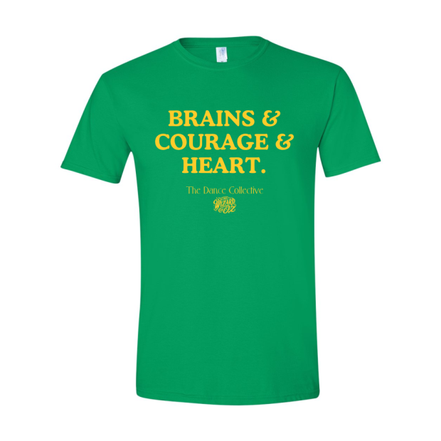 Greenville Civic Dance Collective | Brains, Courage, Heart | Short-Sleeve Cotton Tee Greenville Civic Dance Collective | Brains, Courage, Heart | Short-Sleeve Cotton Tee