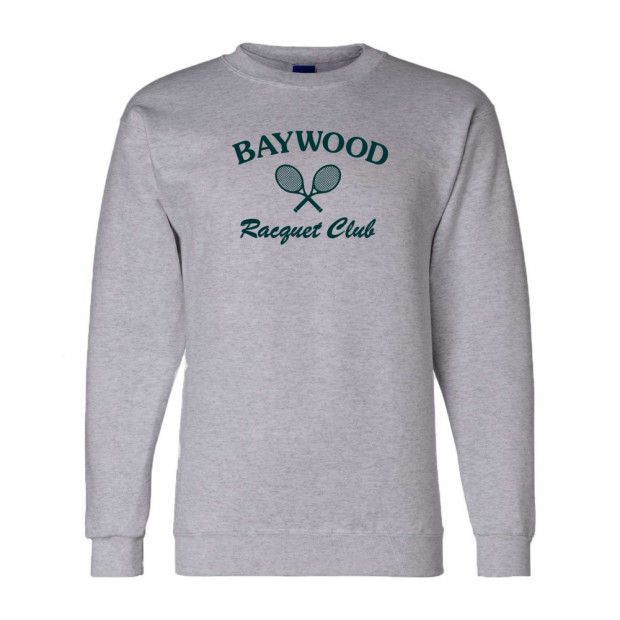 Baywood Racquet Club | Full Front | Champion - Powerblend Crewneck Sweatshirt Baywood Racquet Club | Full Front | Champion - Powerblend Crewneck Sweatshirt