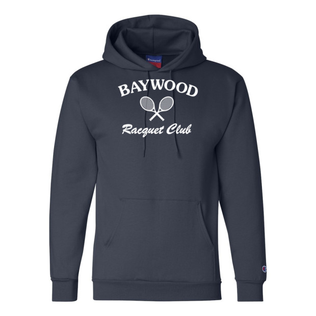 Baywood Racquet Club | Full Front | Champion - Powerblend Hooded Sweatshirt Baywood Racquet Club | Full Front | Champion - Powerblend Hooded Sweatshirt