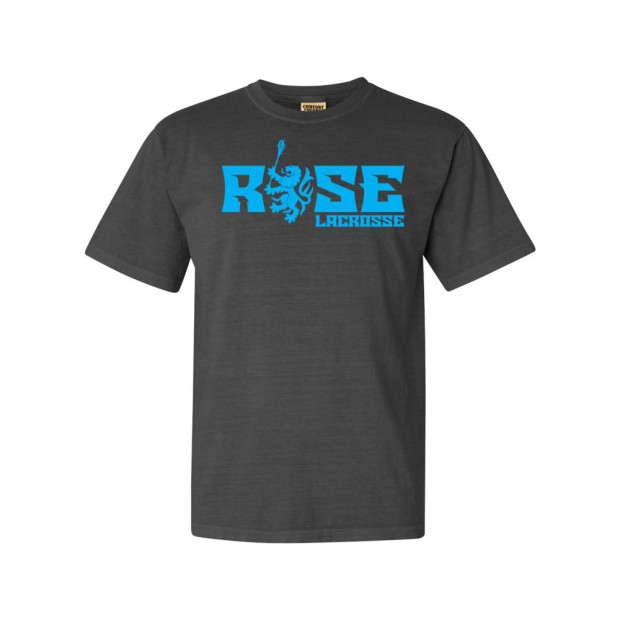JH Rose Lacrosse | Rose Rampant Word Logo Logo | Short-Sleeve Comfort Colors