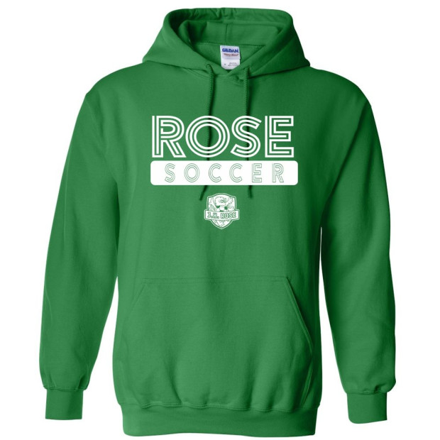 JH Rose Soccer Cotton Hooded Sweatshirt | 3 Line Logo | Multiple Colors JH Rose Soccer Cotton Hooded Sweatshirt | 3 Line Logo | Multiple Colors