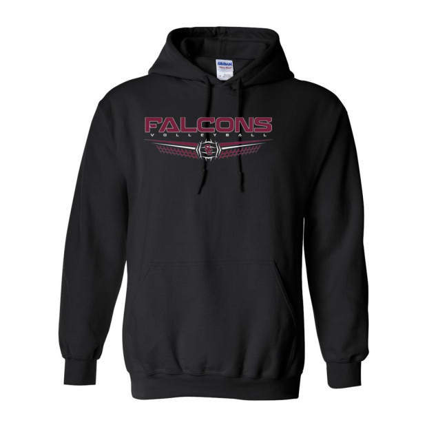 South Central Volleyball | Cotton Hooded Sweatshirt | Falcons Logo | Multiple Colors South Central Volleyball | Cotton Hooded Sweatshirt | Falcons Logo | Multiple Colors