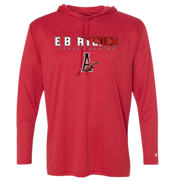 EB Aycock Cross Country Hooded Performance T-Shirt | Word Logo | Multiple Colors EB Aycock Cross Country Hooded Performance T-Shirt | Word Logo | Multiple Colors