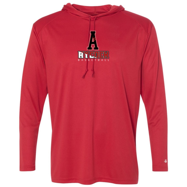 EB Aycock Boys Basketball Hooded Warm-Up T-Shirt 
