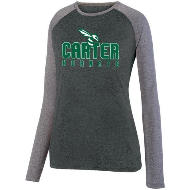 Carter Hornets Long-Sleeve Ladies Performance Raglan T-Shirt | Multiple Colors