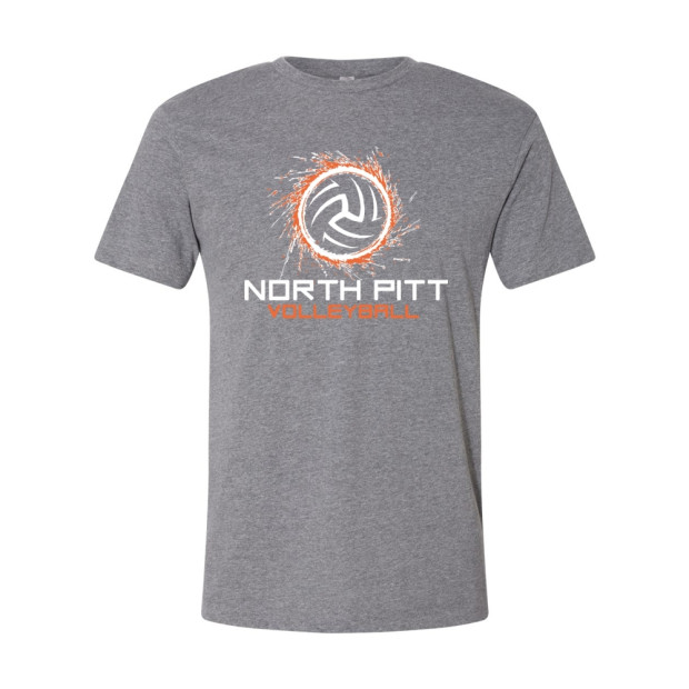 North Pitt Volleyball | Spark Logo | Cotton T-Shirt | Multiple Colors | Sizes for Whole Family