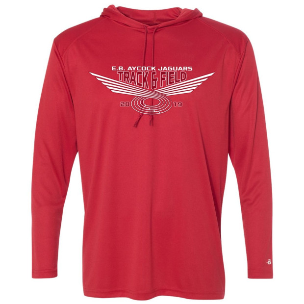 EB Aycock Track & Field Hooded Performance T-Shirt | Multiple Styles