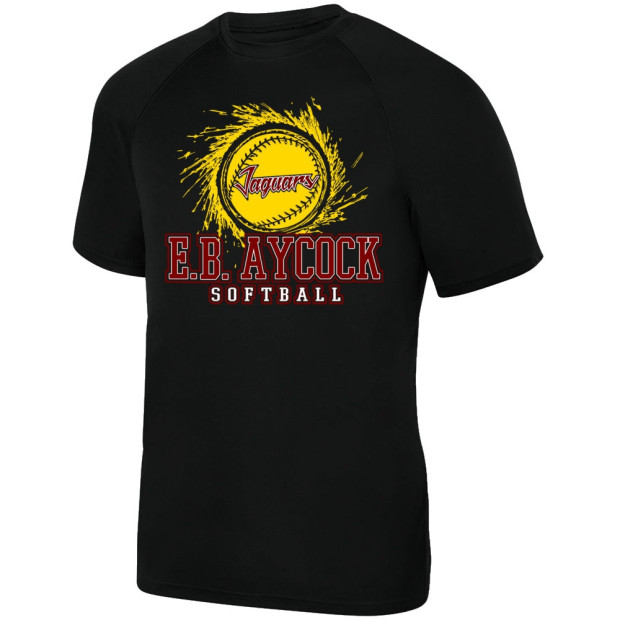 E B Aycock Softball Short-Sleeve Performance Tee | Softball Logo | Multiple Colors E B Aycock Softball Short-Sleeve Performance Tee | Softball Logo | Multiple Colors