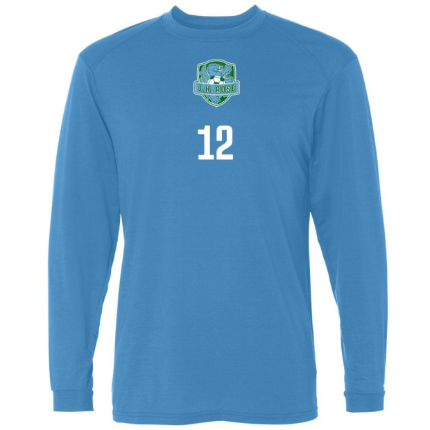 JH Rose Soccer B-Tech Cotton-Feel Long Sleeve T-Shirt | Crest Logo | Multiple Colors JH Rose Soccer B-Tech Cotton-Feel Long Sleeve T-Shirt | Crest Logo | Multiple Colors