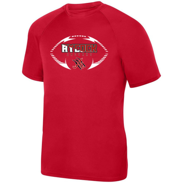 E B Aycock Football Short-Sleeve Performance Tee | Football Logo | Multiple Colors E B Aycock Football Short-Sleeve Performance Tee | Football Logo | Multiple Colors