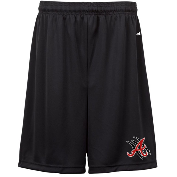 E B Aycock Football Badger Black Solid Shorts