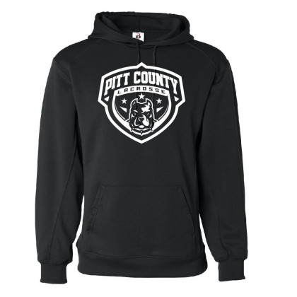 Pitt County Lacrosse Cotton Hooded Sweatshirt | Shield Logo | Multiple Colors