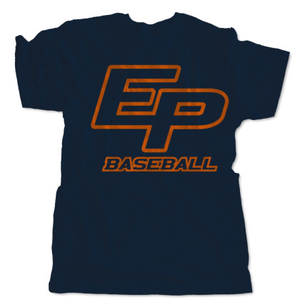 EP Outline Logo Navy Cotton Tee | USA Made | Sizes for the Whole Family