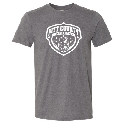 Pitt County Lacrosse Cotton Tee | Shield Logo | Multiple Colors