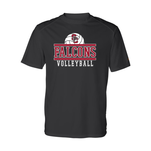 South Central Volleyball| | Short-Sleeve Performance Tee | Falcons Volleyball Logo