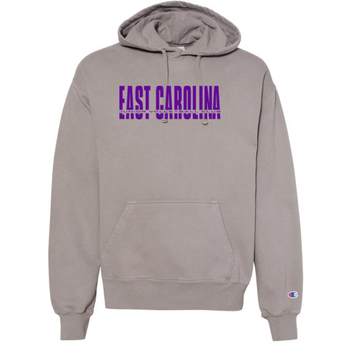 ECJVC | East Carolina Print | Comfort Color Garment Dyed Hooded Sweatshirt