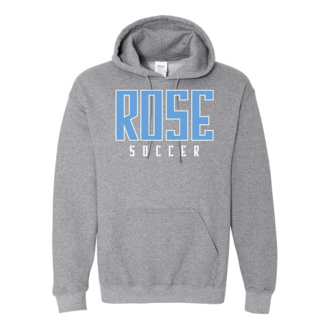 JH Rose Soccer Cotton Hooded Sweatshirt | Word Logo | Multiple Colors
