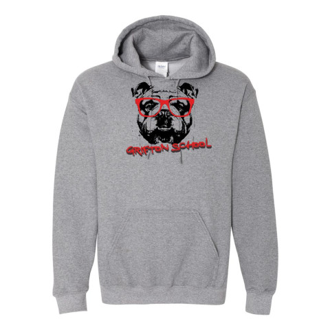 Grifton School | Script  Design | Cotton Hooded Sweatshirt | Multiple Colors