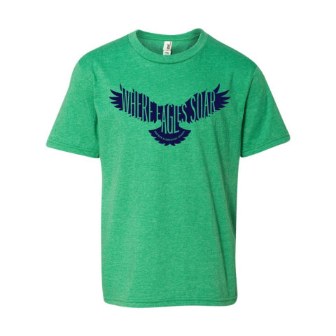 Blue Eagle | Eastern Elementary Cotton Tee | Heather Green