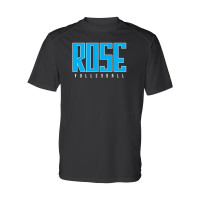 JH Rose Volleyball Short-Sleeve Performance Tee | Blue Rose | Multiple Colors