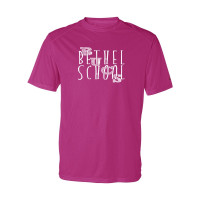 Bethel School | Bethel Bucs Slant Logo |  Performance Tee | Multiple Colors