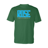 JH Rose Volleyball Short-Sleeve Performance Tee | Blue Rose | Multiple Colors