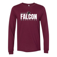South Central Wrestling | Falcon Word Logo | Long-Sleeve Cotton T-Shirt 