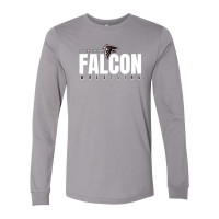 South Central Wrestling | Falcon Word Logo | Long-Sleeve Cotton T-Shirt 