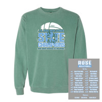 JH JH Rose Volleyball State Champions | Rampant State | Comfort Colors - Garment-Dyed Sweatshirt
