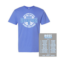 JH Rose Volleyball State Champions | Circle Design | Cotton T-Shirt