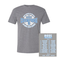 JH Rose Volleyball State Champions | Circle Design | Cotton T-Shirt
