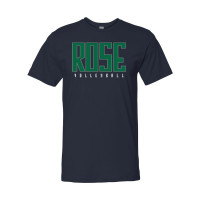 JH Rose Volleyball Cotton Tee | Green Rose | Multiple Colors