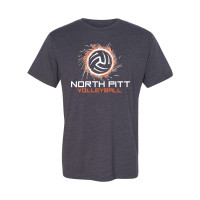 North Pitt Volleyball | Spark Logo | Cotton T-Shirt | Multiple Colors | Sizes for Whole Family