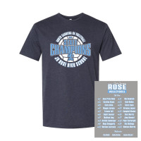 JH Rose Volleyball State Champions | Circle Design | Cotton T-Shirt