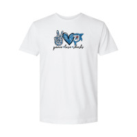 Ridgewood Elementary | Peace, Love, Sharks | Short-Sleeve Cotton Tee