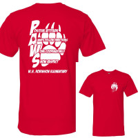 WH Robinson Cotton Tee | Paws Front/Back Logo | Multiple Colors