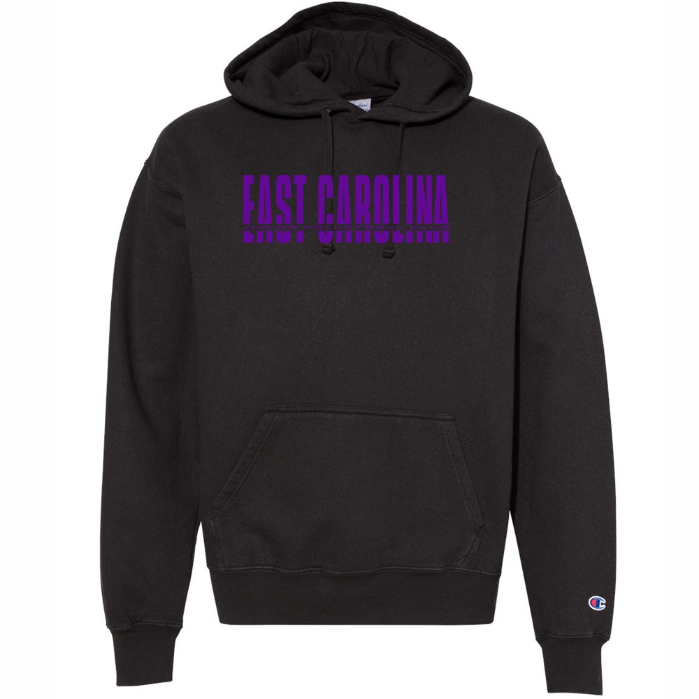 ECJVC | East Carolina Print | Comfort Color Garment Dyed Hooded Sweatshirt 