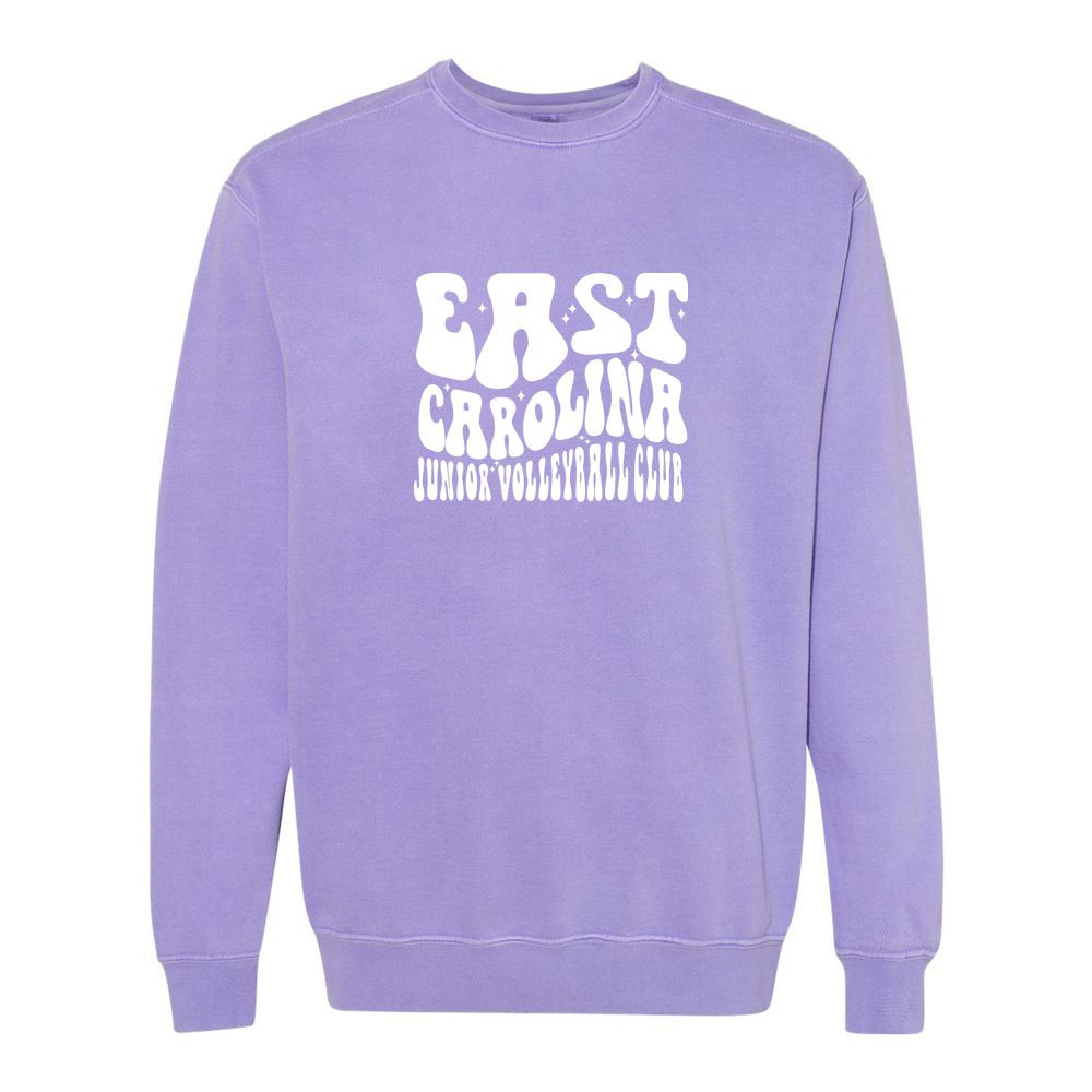 ECJVC | Bubble Letters Logo | Comfort Colors - Garment-Dyed Sweatshirt