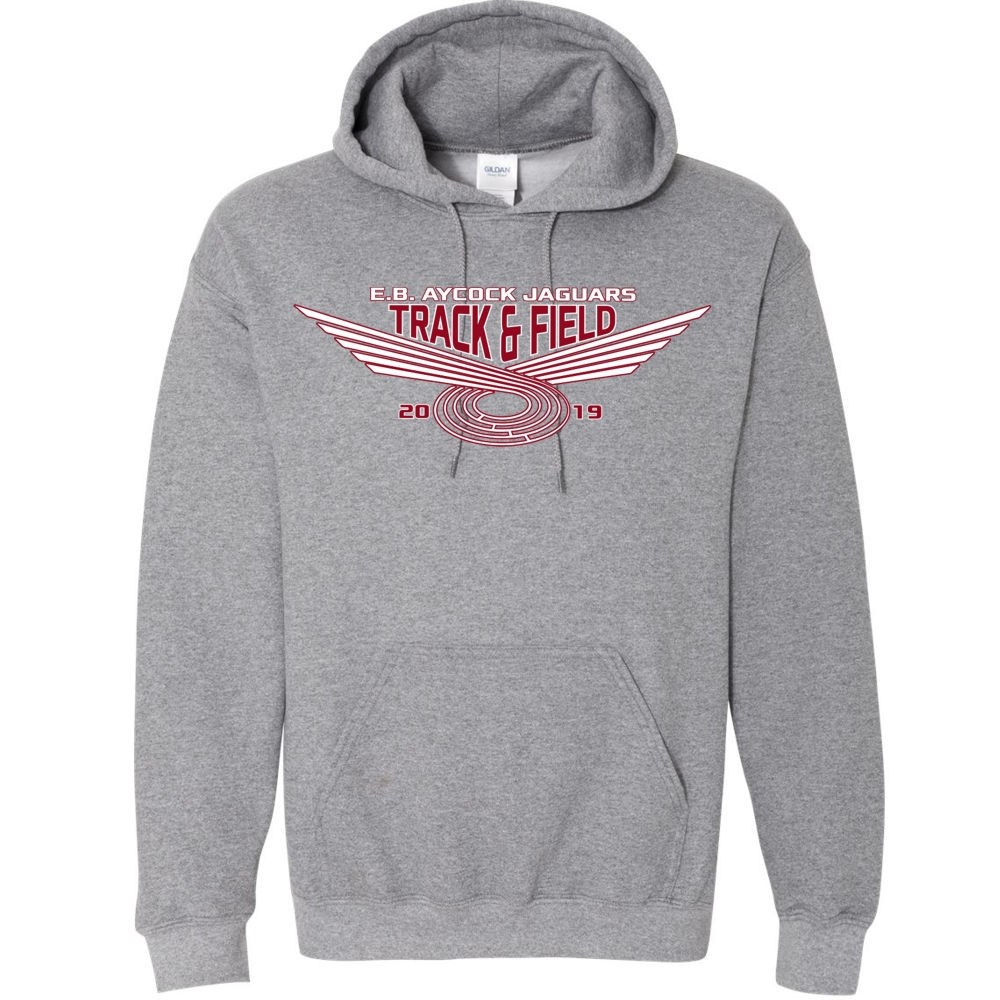 EB Aycock Track & Field Cotton Hooded Sweatshirt