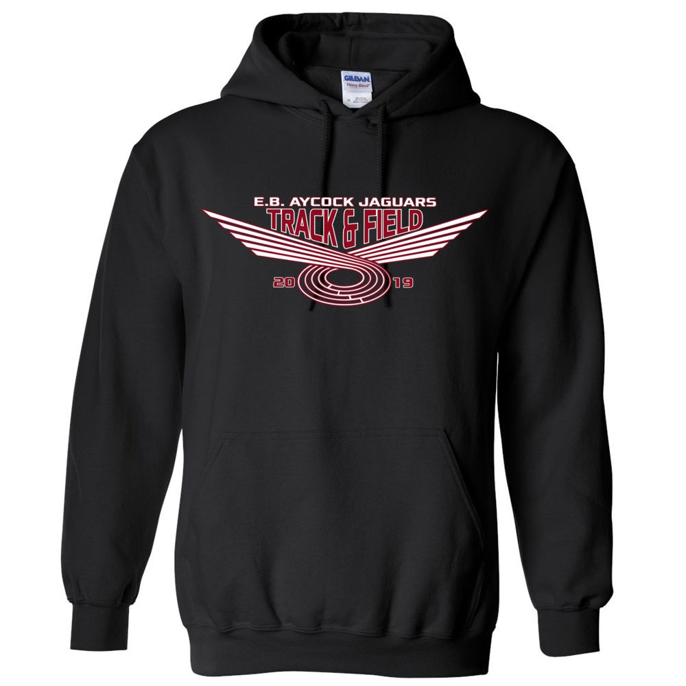 EB Aycock Track & Field Cotton Hooded Sweatshirt