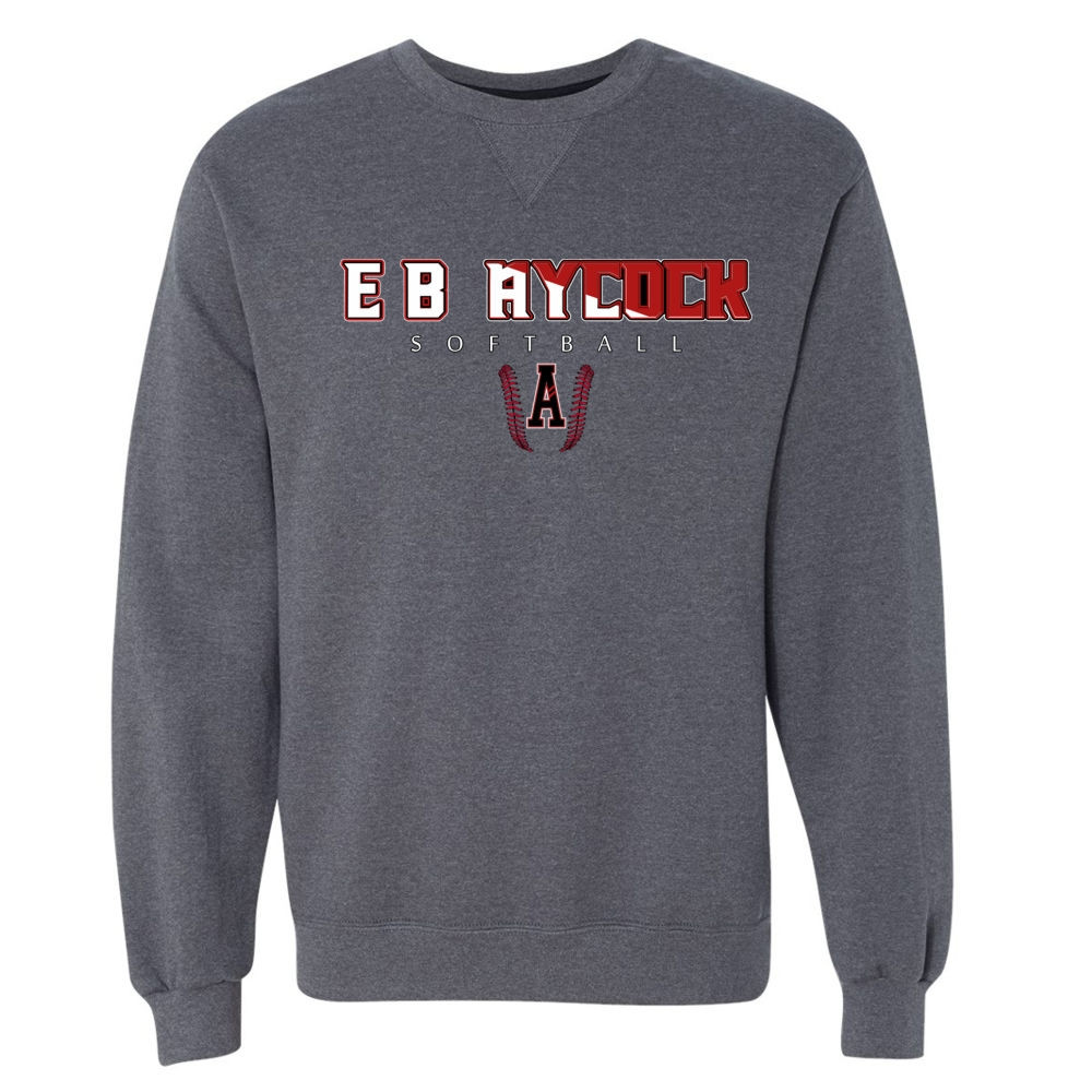 EB Aycock Softball Crewneck Sweatshirt | Word Logo