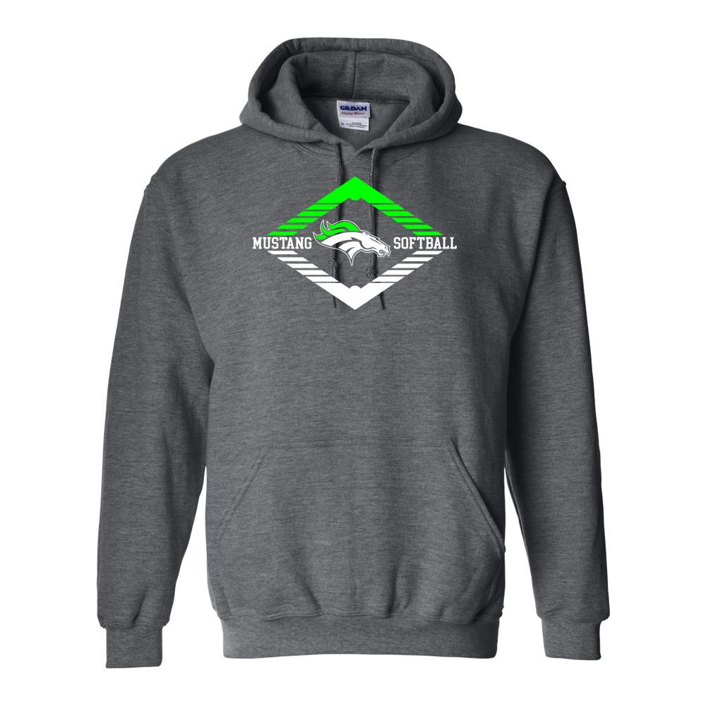 Hope Softball Cotton Hooded Sweatshirt | Diaomnd Logo | Multiple Colors