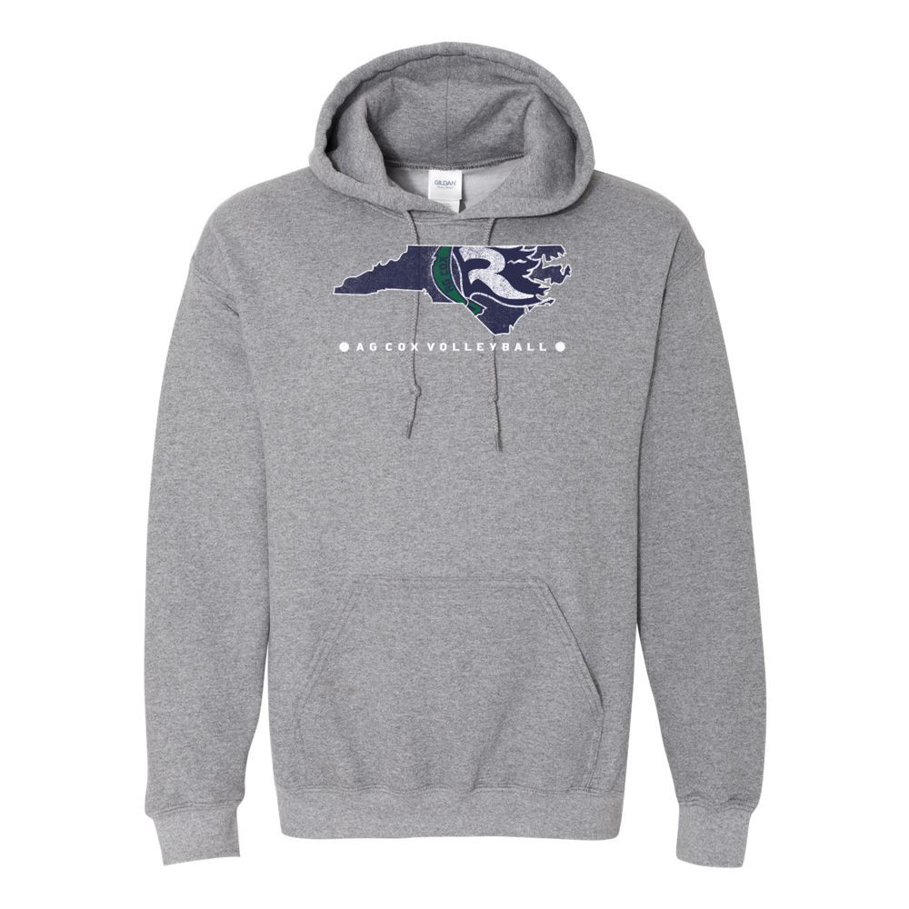 AG Cox Volleyball | Cotton Hooded Sweatshirt | Multiple Colors