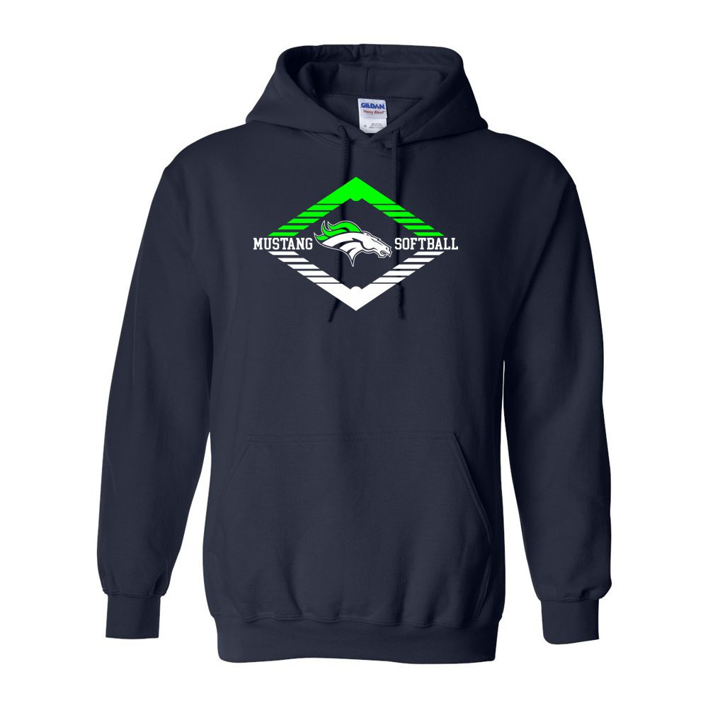 Hope Softball Cotton Hooded Sweatshirt | Diaomnd Logo | Multiple Colors