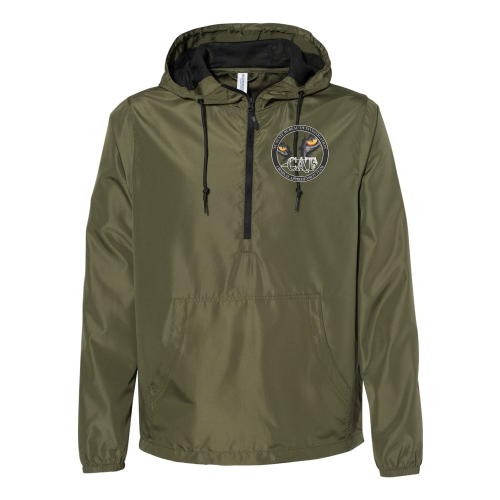 GPD | Criminal Apprehension Team | Lightweight Quarter-Zip Windbreaker Pullover Jacket