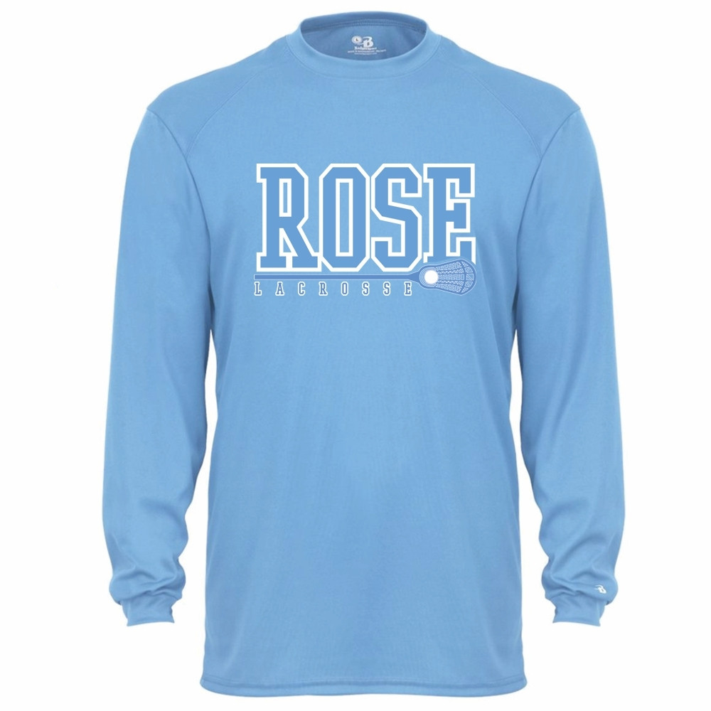JH Rose Lacrosse | Long-Sleeve Performance T-Shirt | Word Logo