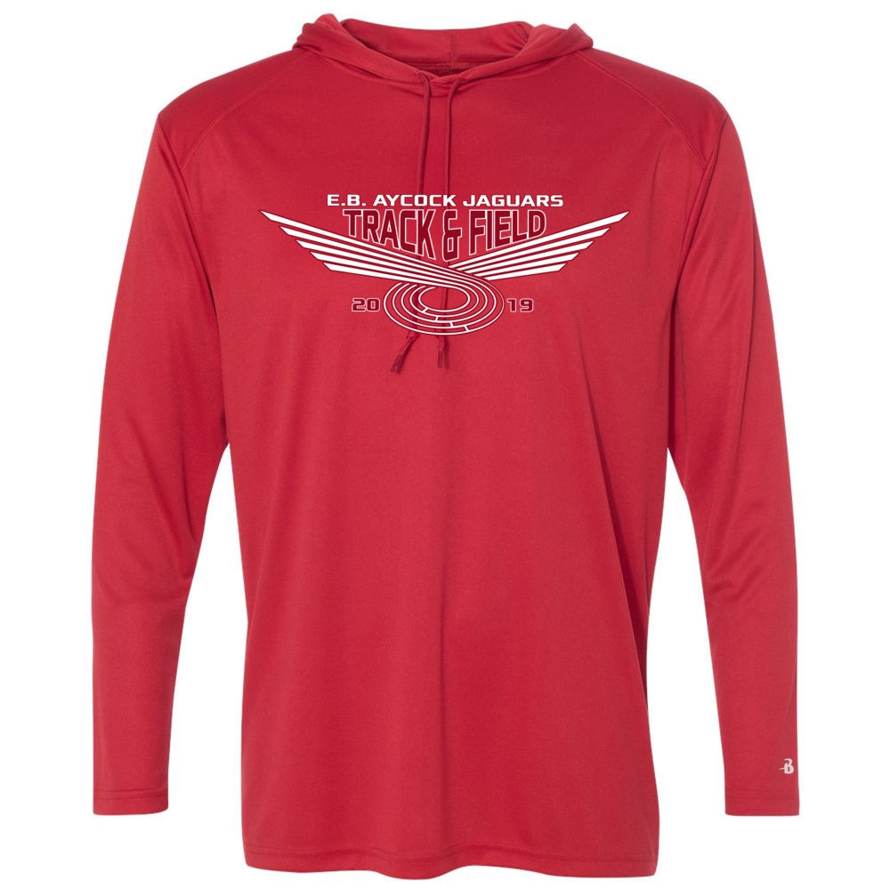 EB Aycock Track & Field Hooded Performance T-Shirt | Multiple Styles