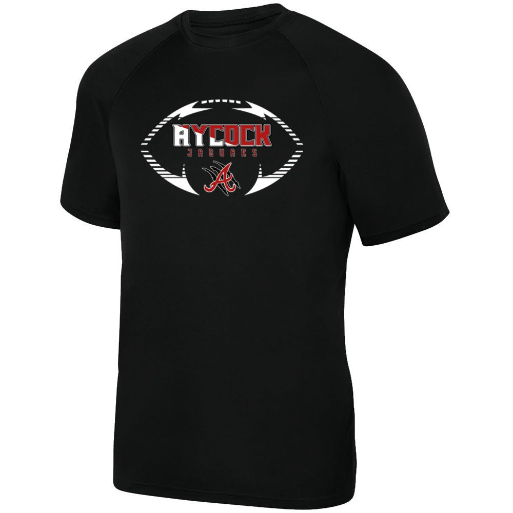 E B Aycock Football Short-Sleeve Performance Tee | Football Logo | Multiple Colors